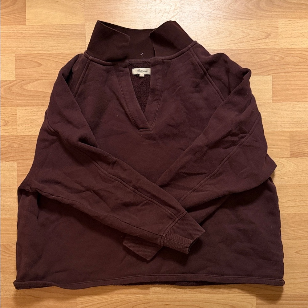Madewell Women's Dark Brown Pullover Sweatshirt